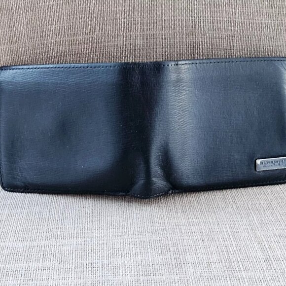 Burberry London Men Wallet Leather Bifold Card holder Billfold Purse Black Label - Picture 12 of 13
